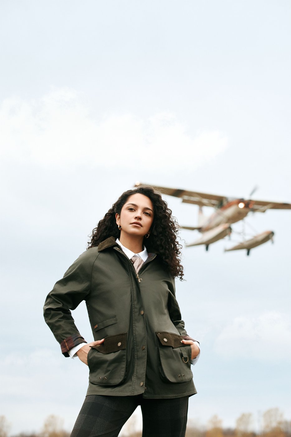 Olive field jacket