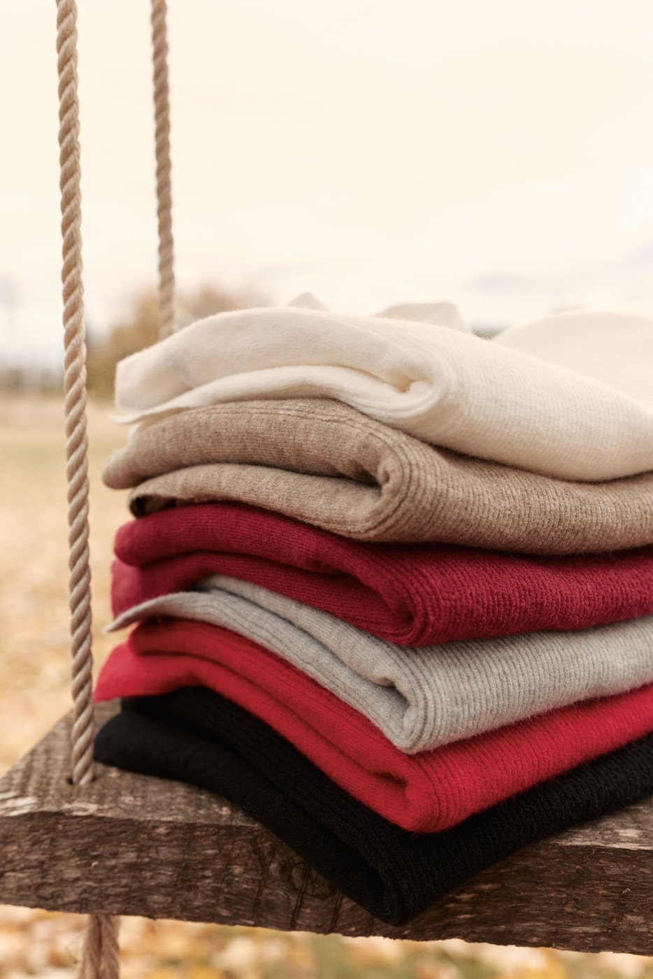 Folded sweaters
